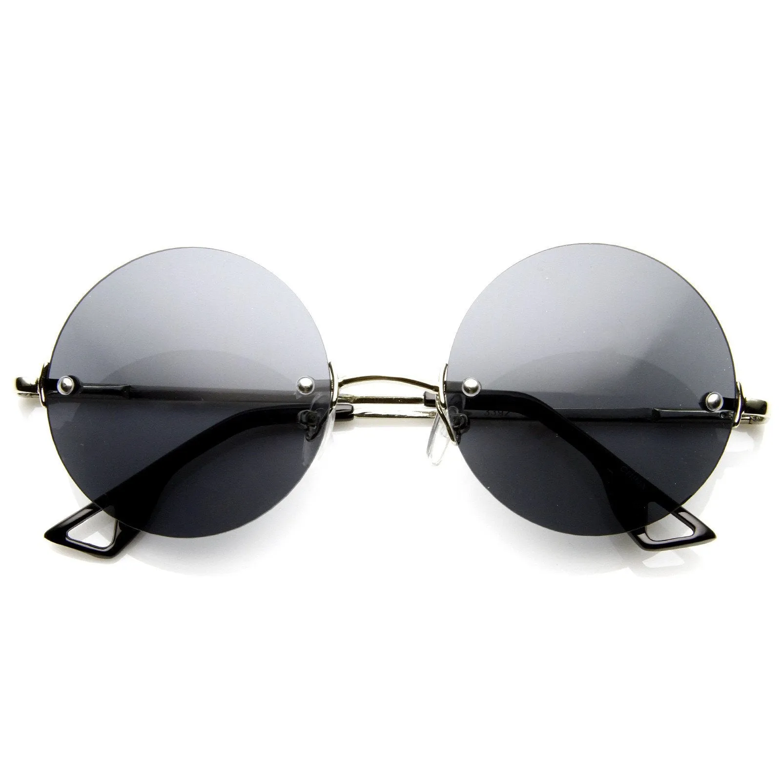 European Retro Frameless Round Fashion Sunglasses 8912 sold by ZeroUV product image thumbnail 5
