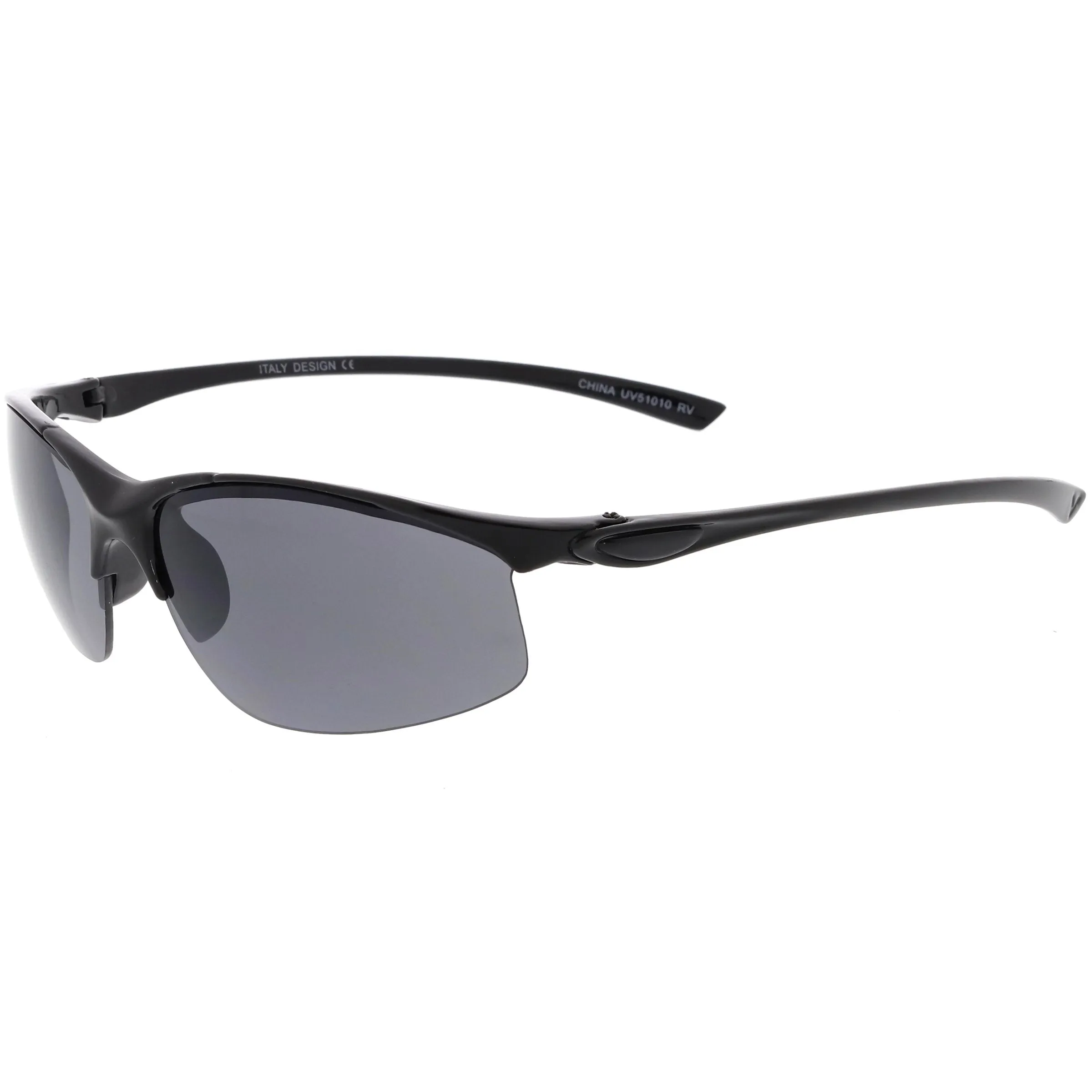 Men's Lightweight Half Frame Active Sports Wrap Around Sunglasses C788 sold by ZeroUV product image thumbnail 5