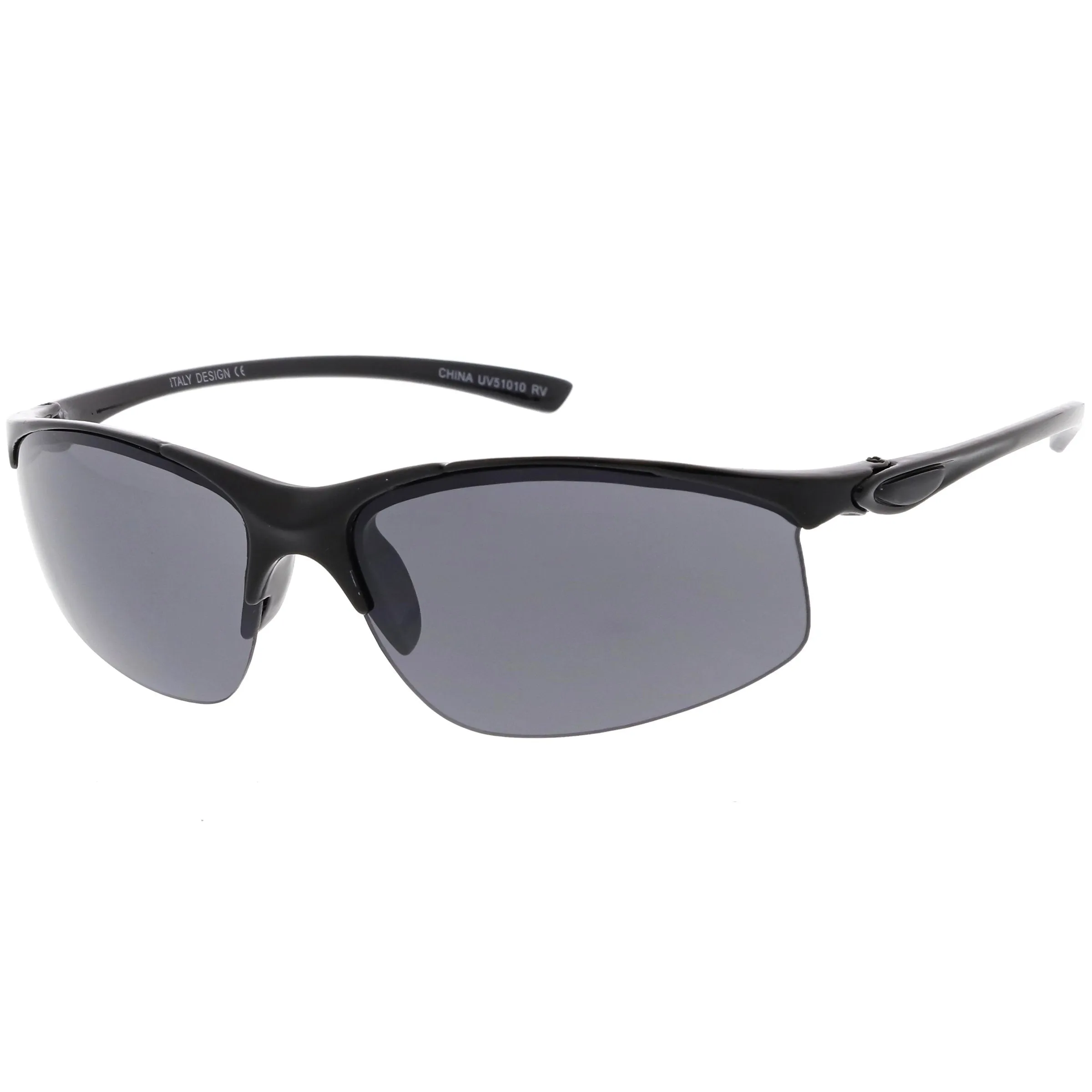 Men's Lightweight Half Frame Active Sports Wrap Around Sunglasses C788 sold by ZeroUV product image thumbnail 3