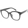 Oversize Round Indie Horned Rim Clear Lens Glasses C612 sold by ZeroUV