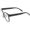Oversize Round Indie Horned Rim Clear Lens Glasses C612 sold by ZeroUV