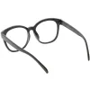 Oversize Round Indie Horned Rim Clear Lens Glasses C612 sold by ZeroUV