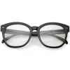 Oversize Round Indie Horned Rim Clear Lens Glasses C612 sold by ZeroUV
