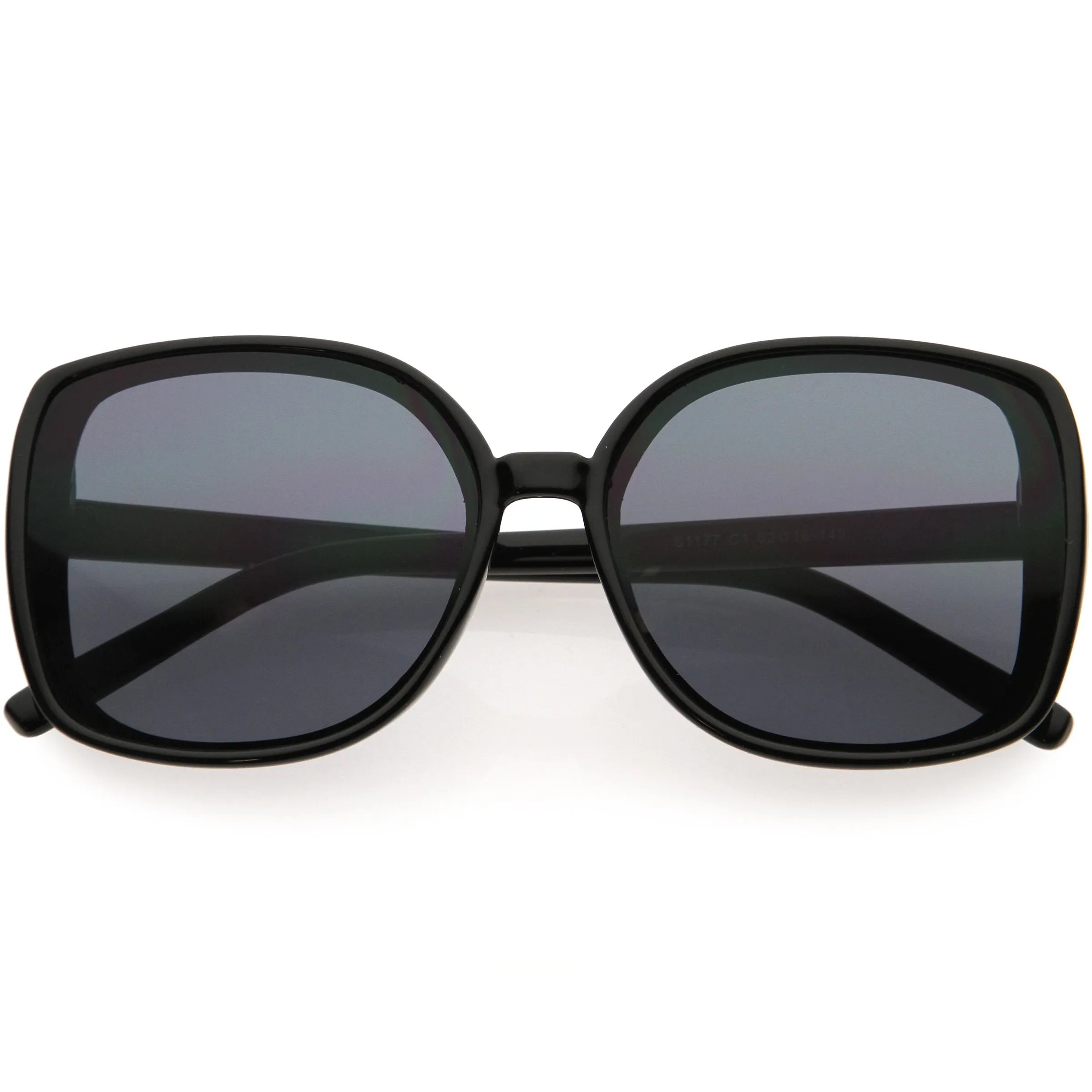 Classy Oversized Neutral Colored Square Sunglasses D259 sold by ZeroUV