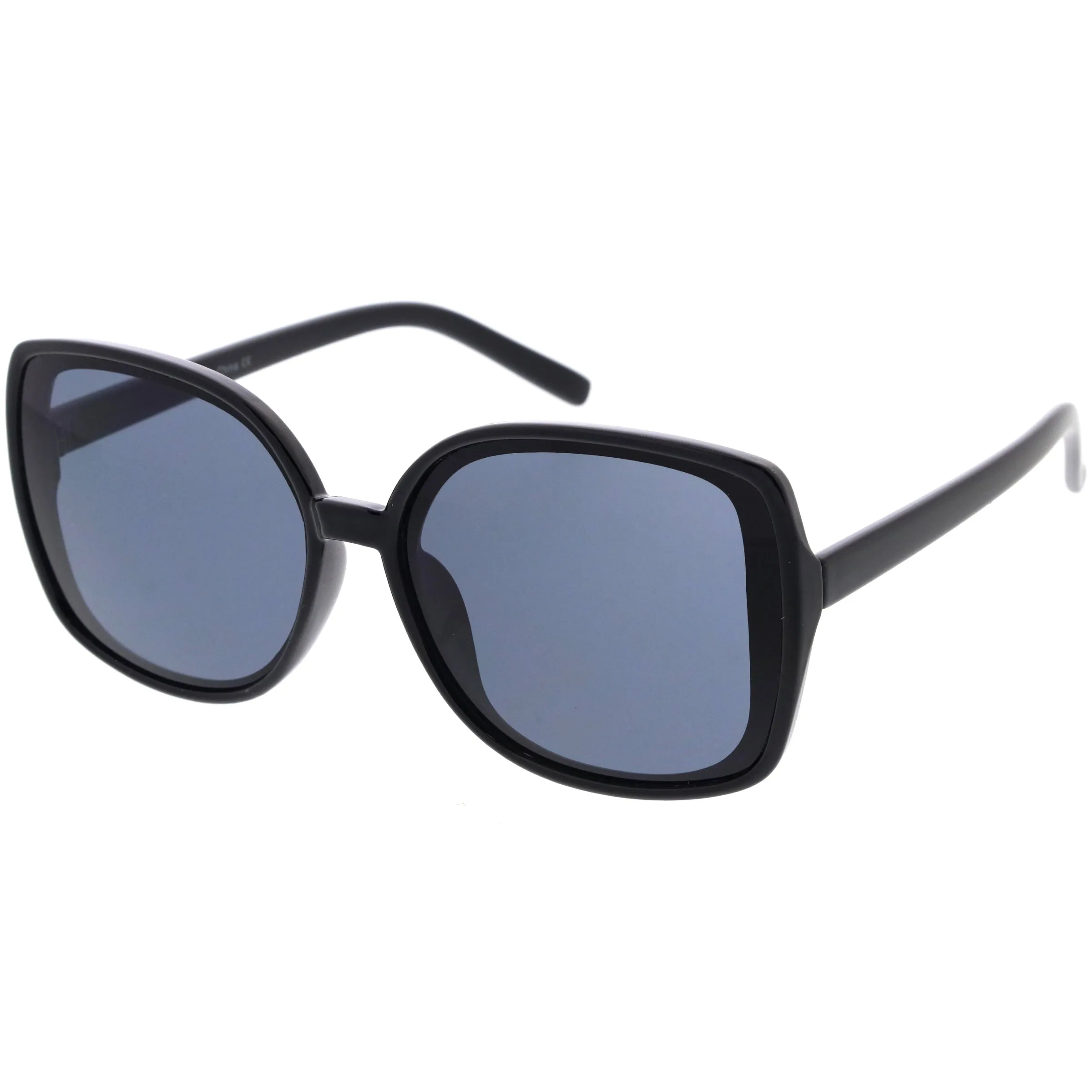 Classy Oversized Neutral Colored Square Sunglasses D259 sold by ZeroUV product image thumbnail 2