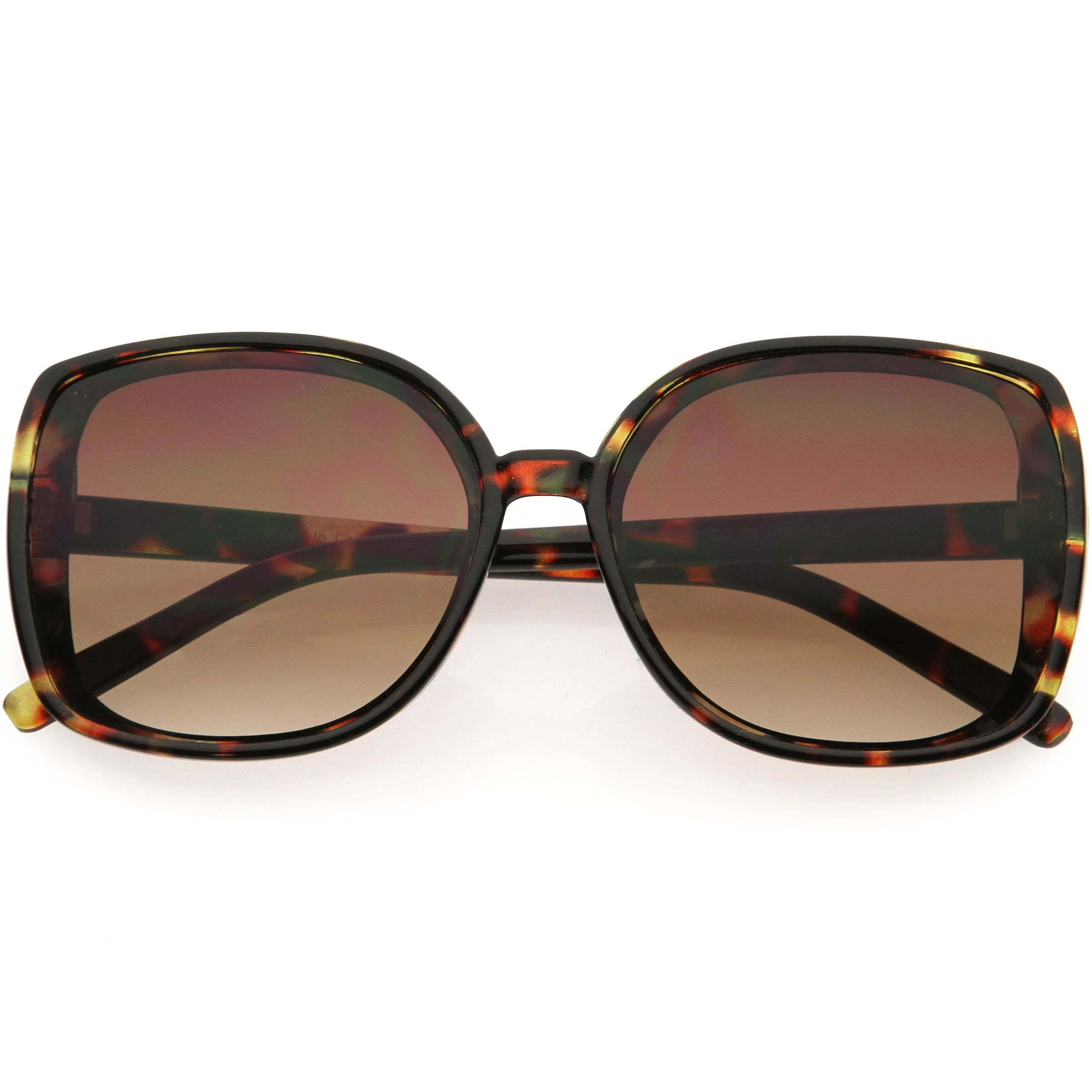 Classy Oversized Neutral Colored Square Sunglasses D259 sold by ZeroUV product image thumbnail 4