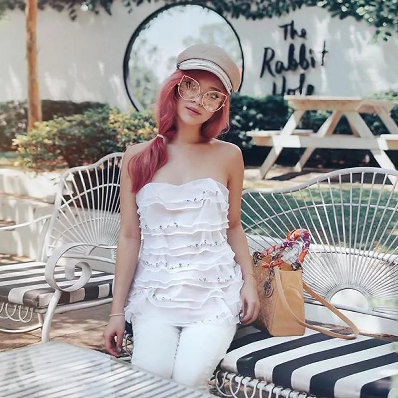 Blue Light Filtering Women's Oversize Modern Clear Flat Lens Cat Eye Glasses C337 sold by ZeroUV product image thumbnail 4