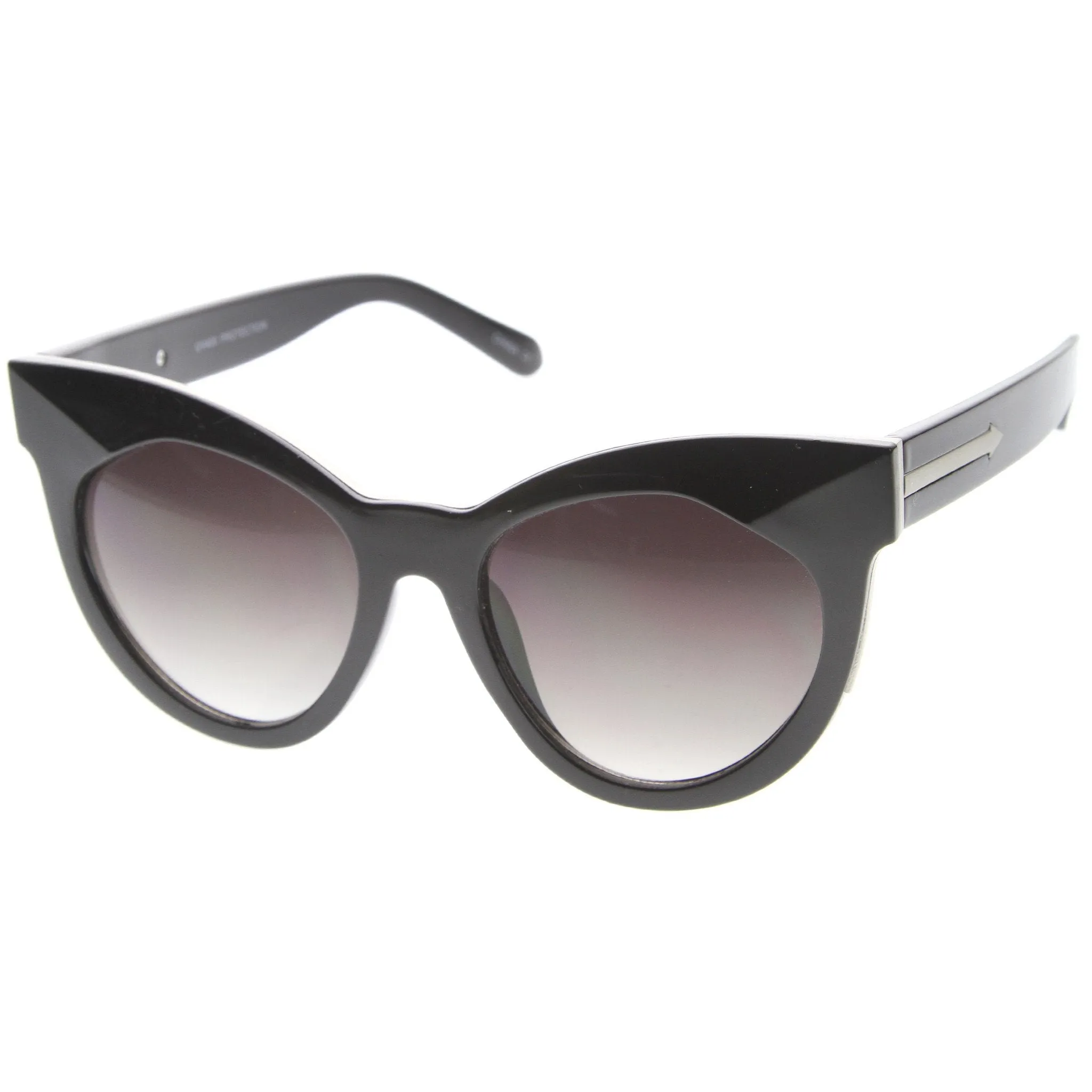 Oversize Modern Bold Flat Lens Cat Eye Sunglasses A167 sold by ZeroUV product image thumbnail 2