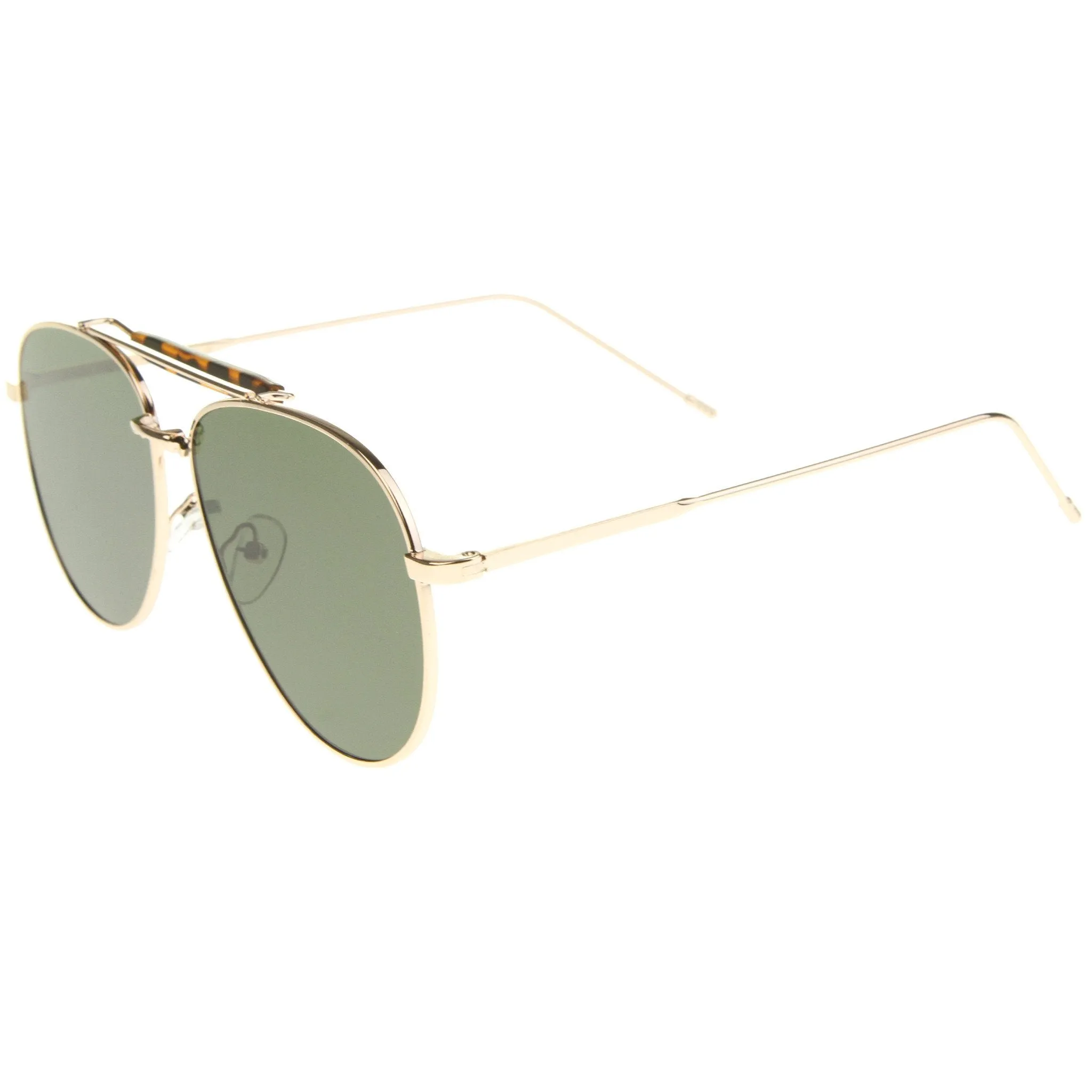 Modern Fashion Top Bar Flat Lens Aviator Sunglasses A212 sold by ZeroUV product image thumbnail 5