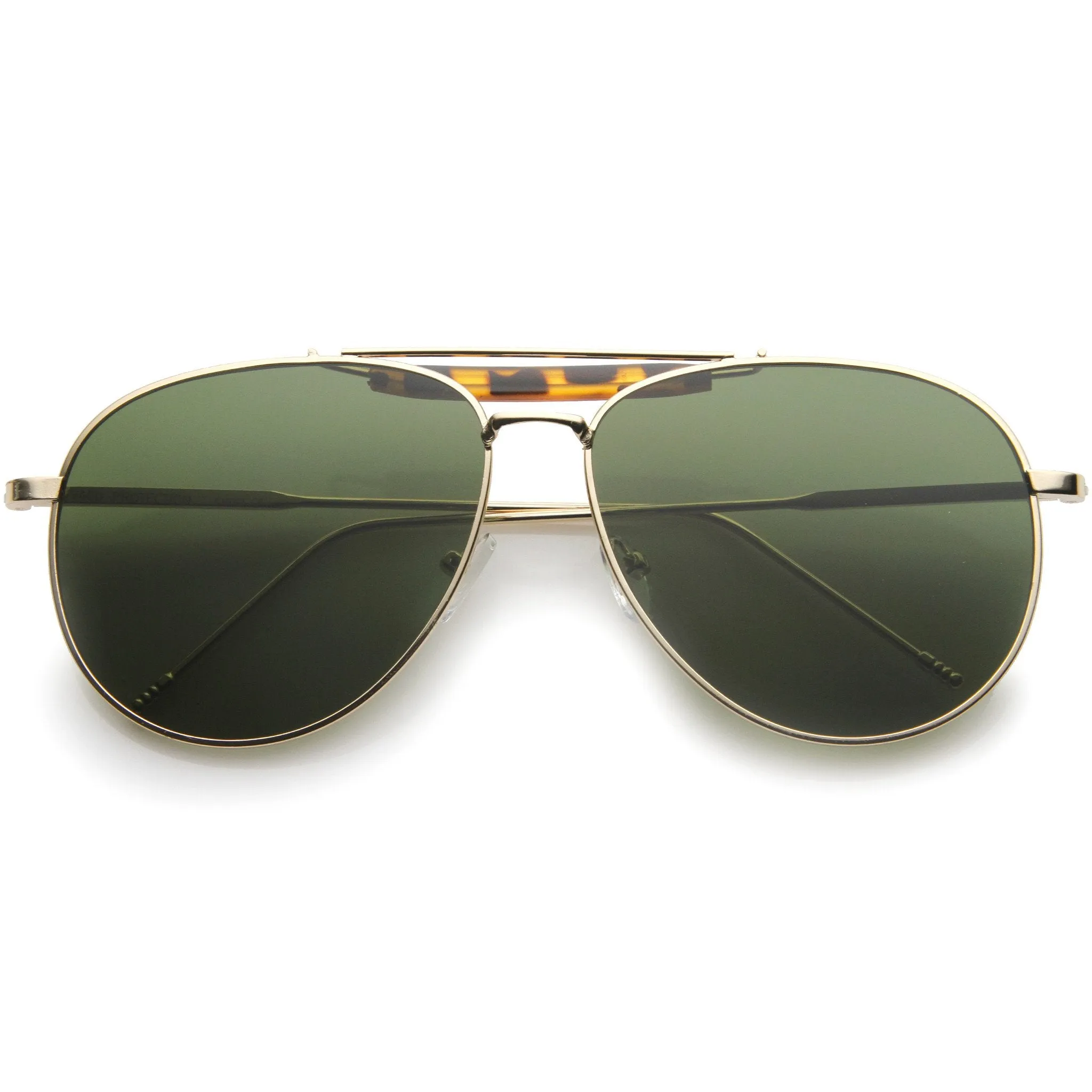 Modern Fashion Top Bar Flat Lens Aviator Sunglasses A212 sold by ZeroUV product image thumbnail 3