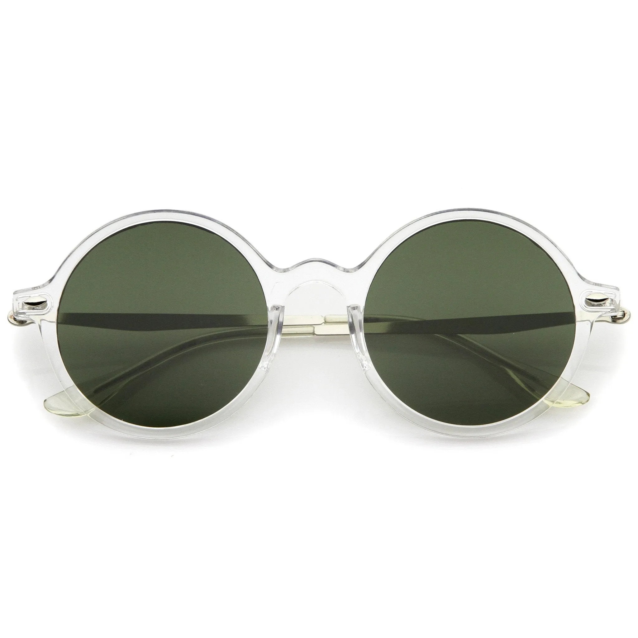 Vintage Dapper Round Flat Lens Sunglasses A745 sold by ZeroUV product image thumbnail 3