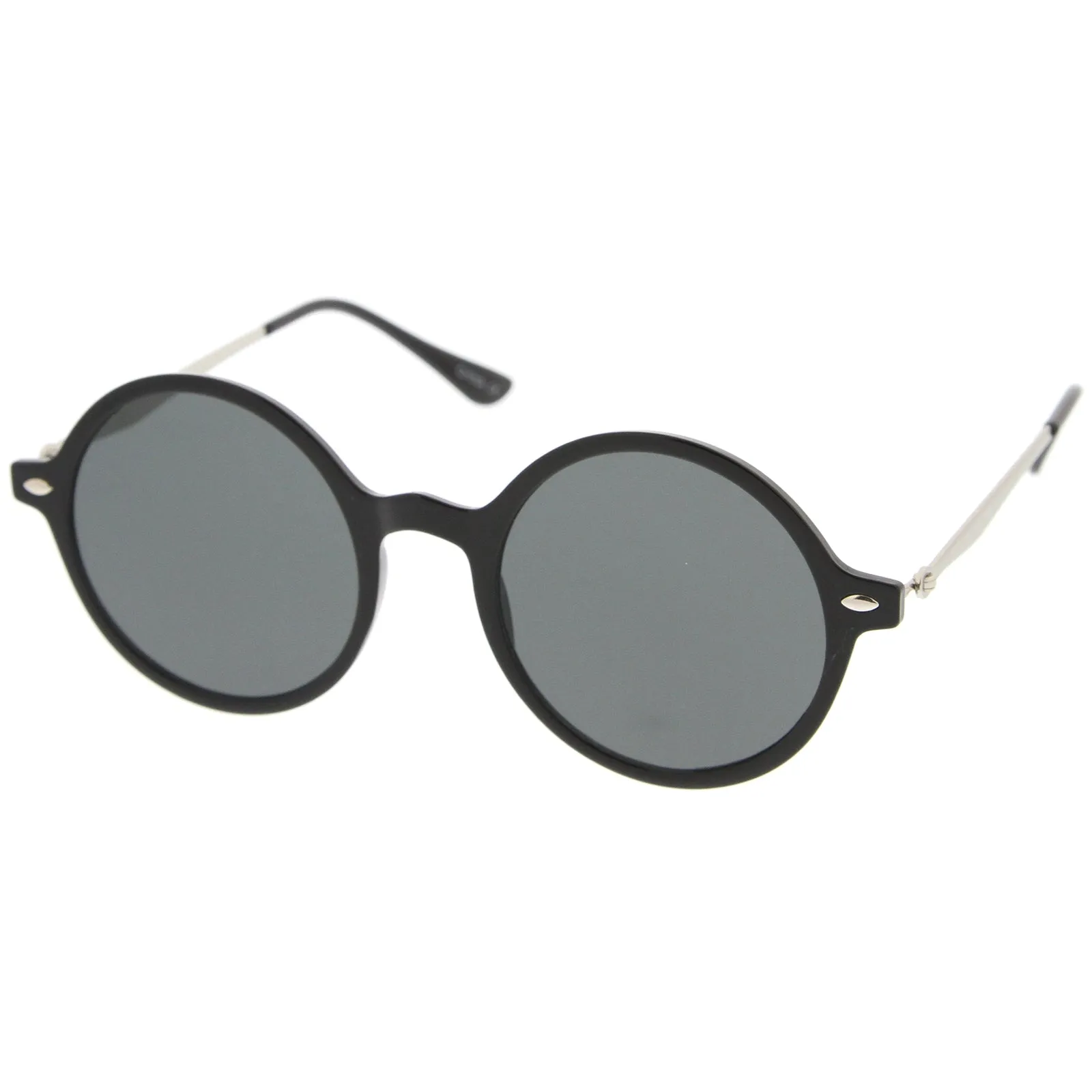Vintage Dapper Round Flat Lens Sunglasses A745 sold by ZeroUV product image thumbnail 2