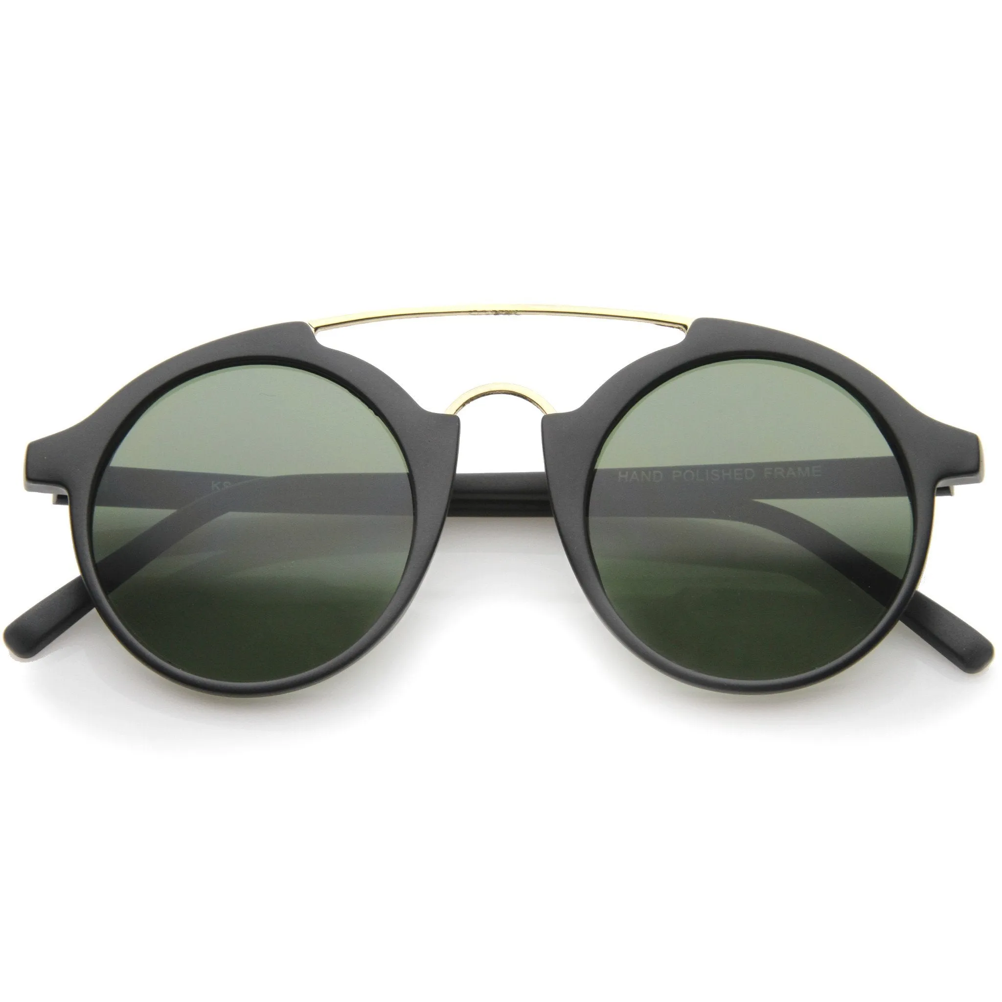 Retro Hipster Dapper Round Sunglasses A193 sold by ZeroUV product image thumbnail 5