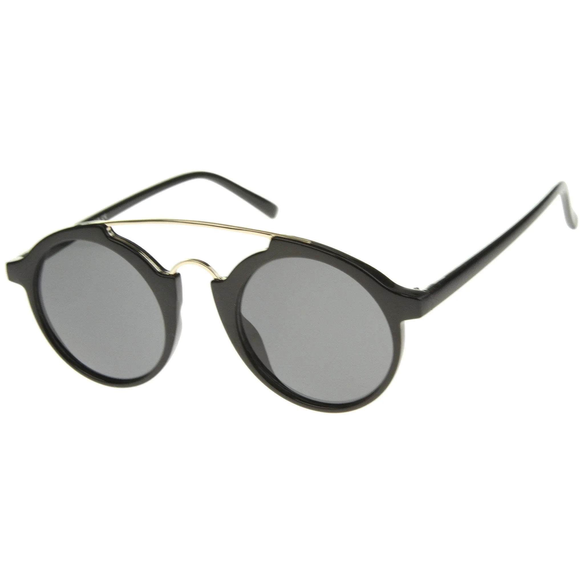 Retro Hipster Dapper Round Sunglasses A193 sold by ZeroUV product image thumbnail 2