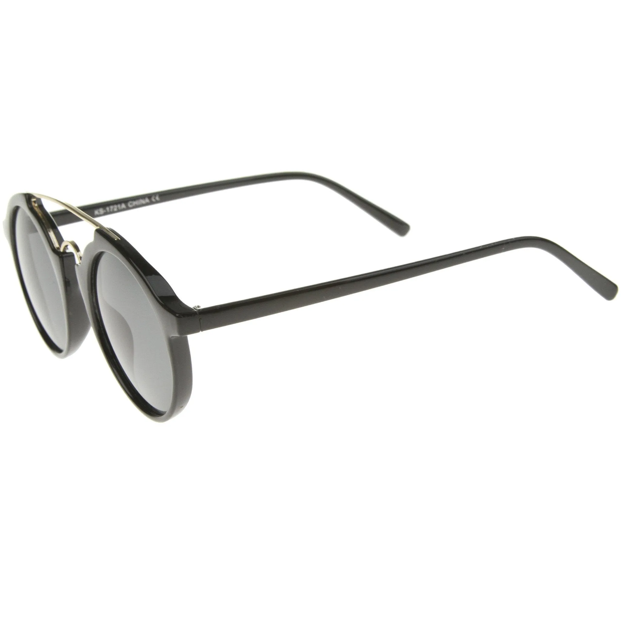 Retro Hipster Dapper Round Sunglasses A193 sold by ZeroUV product image thumbnail 3