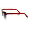 Retro Colorful Half Frame Horned Rim Sunglasses 8735 sold by ZeroUV