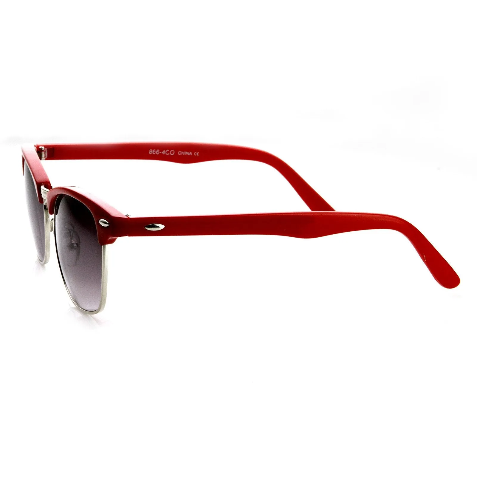 Retro Colorful Half Frame Horned Rim Sunglasses 8735 sold by ZeroUV product image thumbnail 5