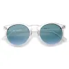 Retro Modern Crystal Frame Burned Lens Sunglasses A297 sold by ZeroUV