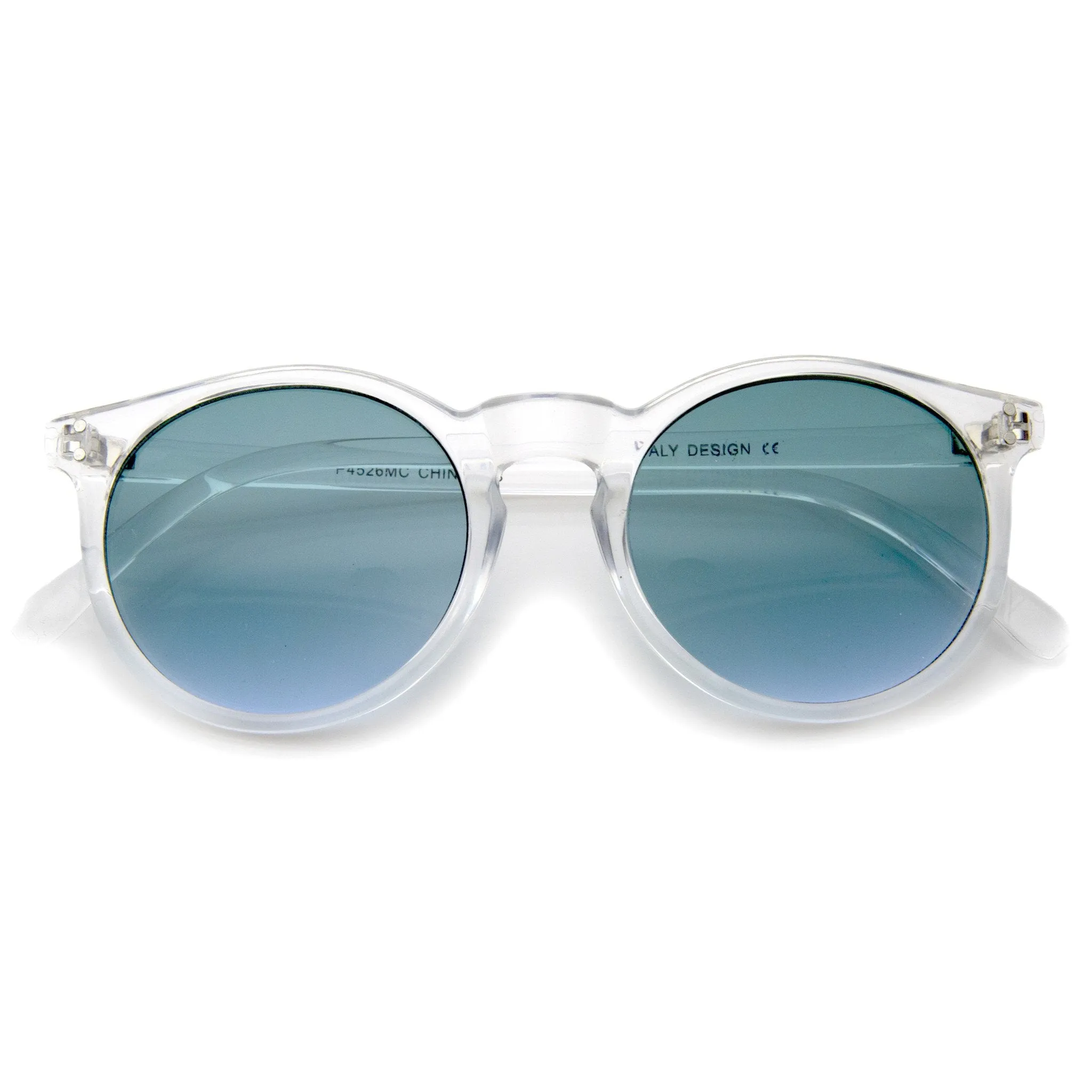 Retro Modern Crystal Frame Burned Lens Sunglasses A297 sold by ZeroUV product image thumbnail 5