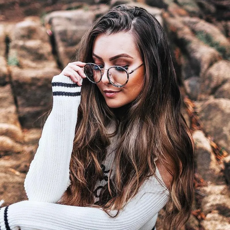 Vintage Round Dapper Clear Lens Glasses A889 sold by ZeroUV product image thumbnail 4