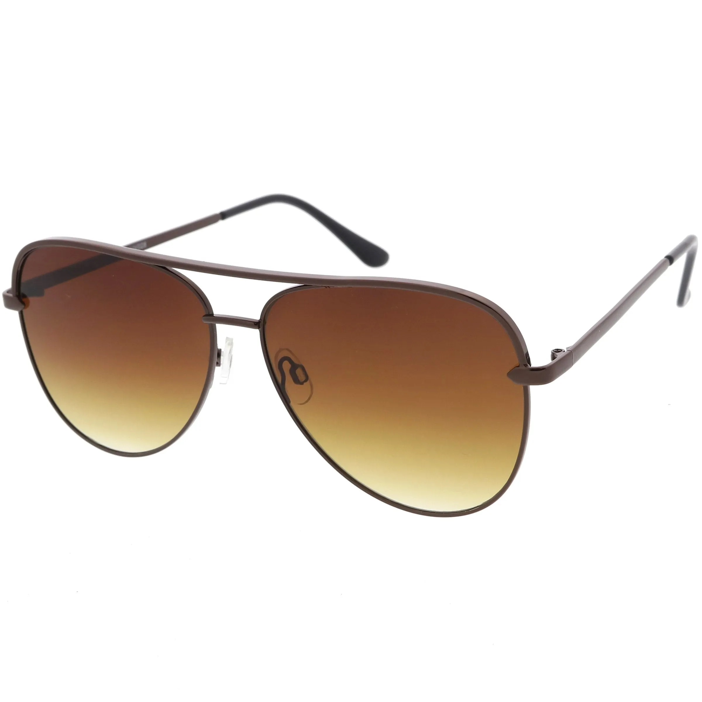 Classic Oversize Retro Modern Flat Lens Aviator Sunglasses C792 54mm sold by ZeroUV product image thumbnail 3