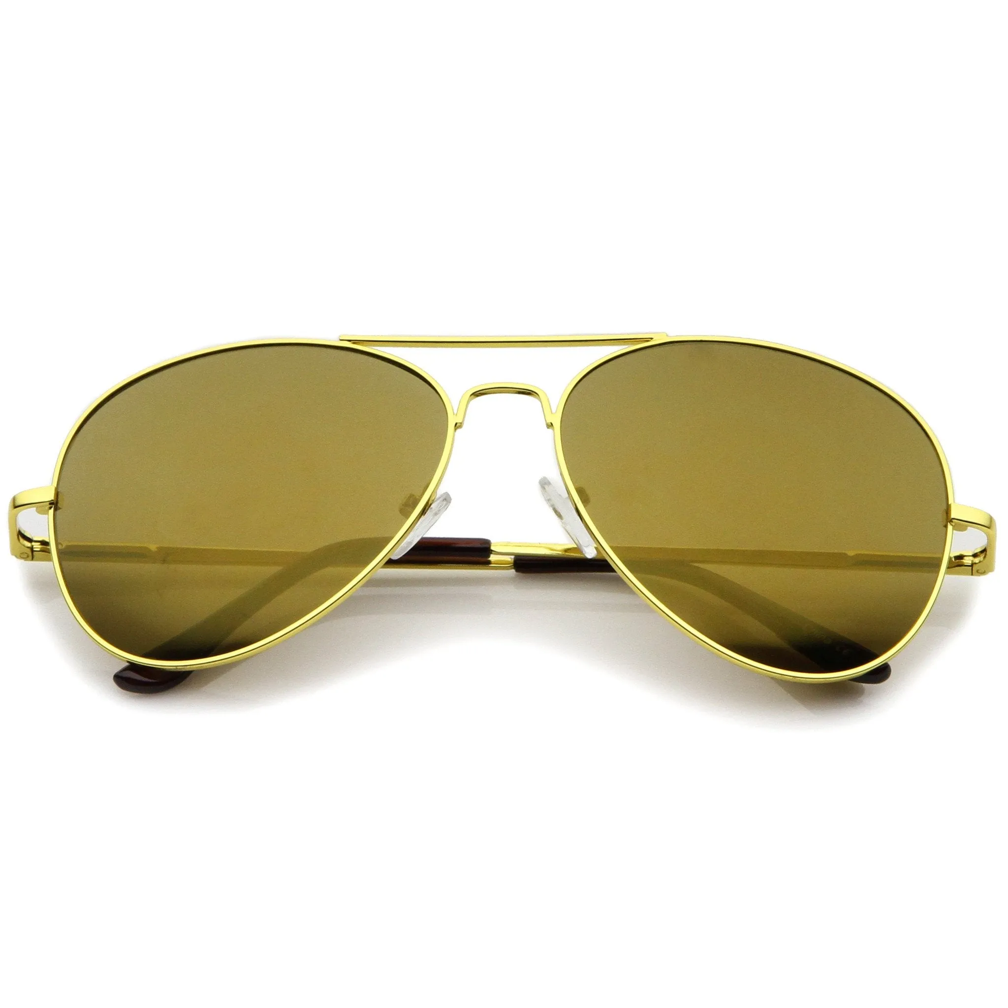 Retro Classic Celebrity Mirrored Lens Metal Aviator Sunglasses 1375 sold by ZeroUV product image thumbnail 3