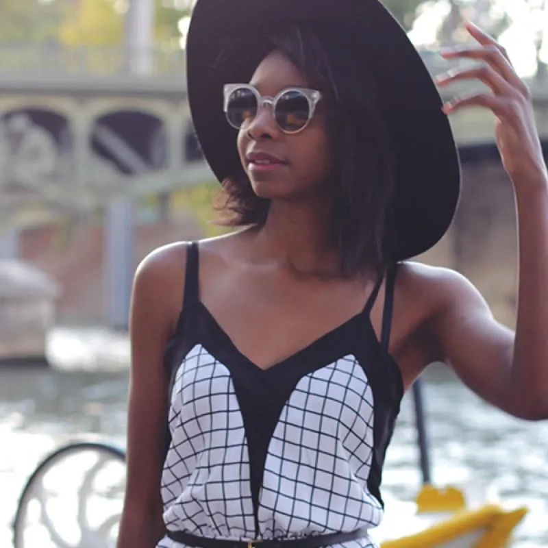 Super Round Half Frame Cat Eye Indie Sunglasses sold by ZeroUV