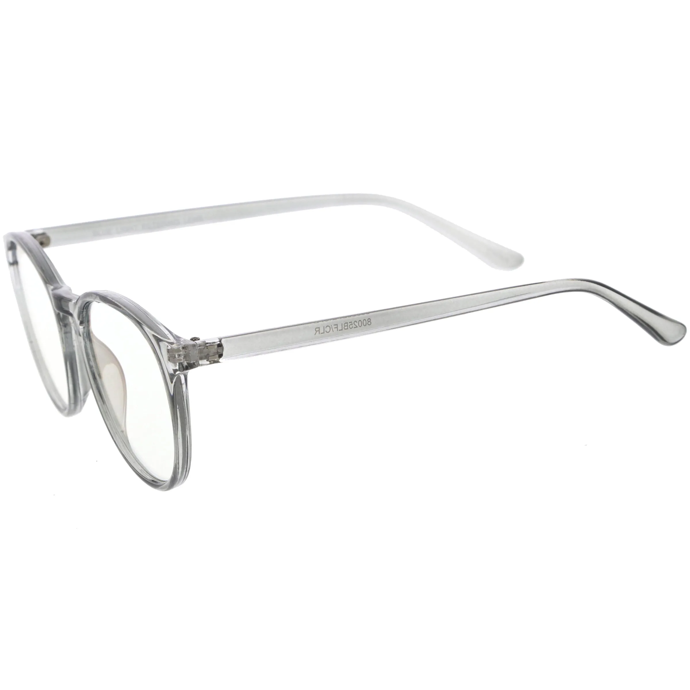 Vintage-Inspired Keyhole Accented Blue Light Blocking Round Glasses D241 sold by ZeroUV product image thumbnail 3