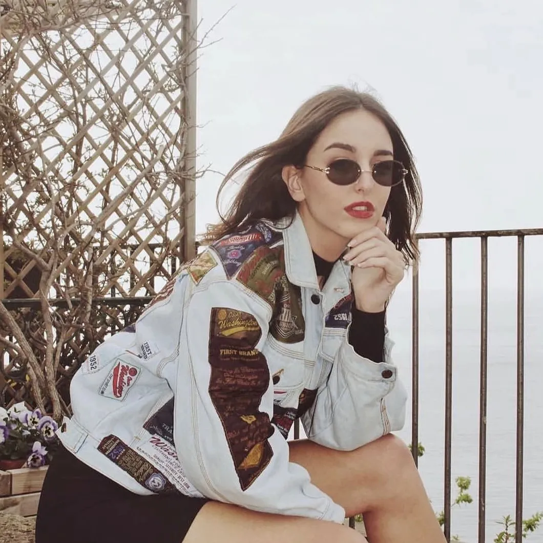 Retro Small Round Oval Color Tone Rimless Sunglasses C757 sold by ZeroUV product image thumbnail 2