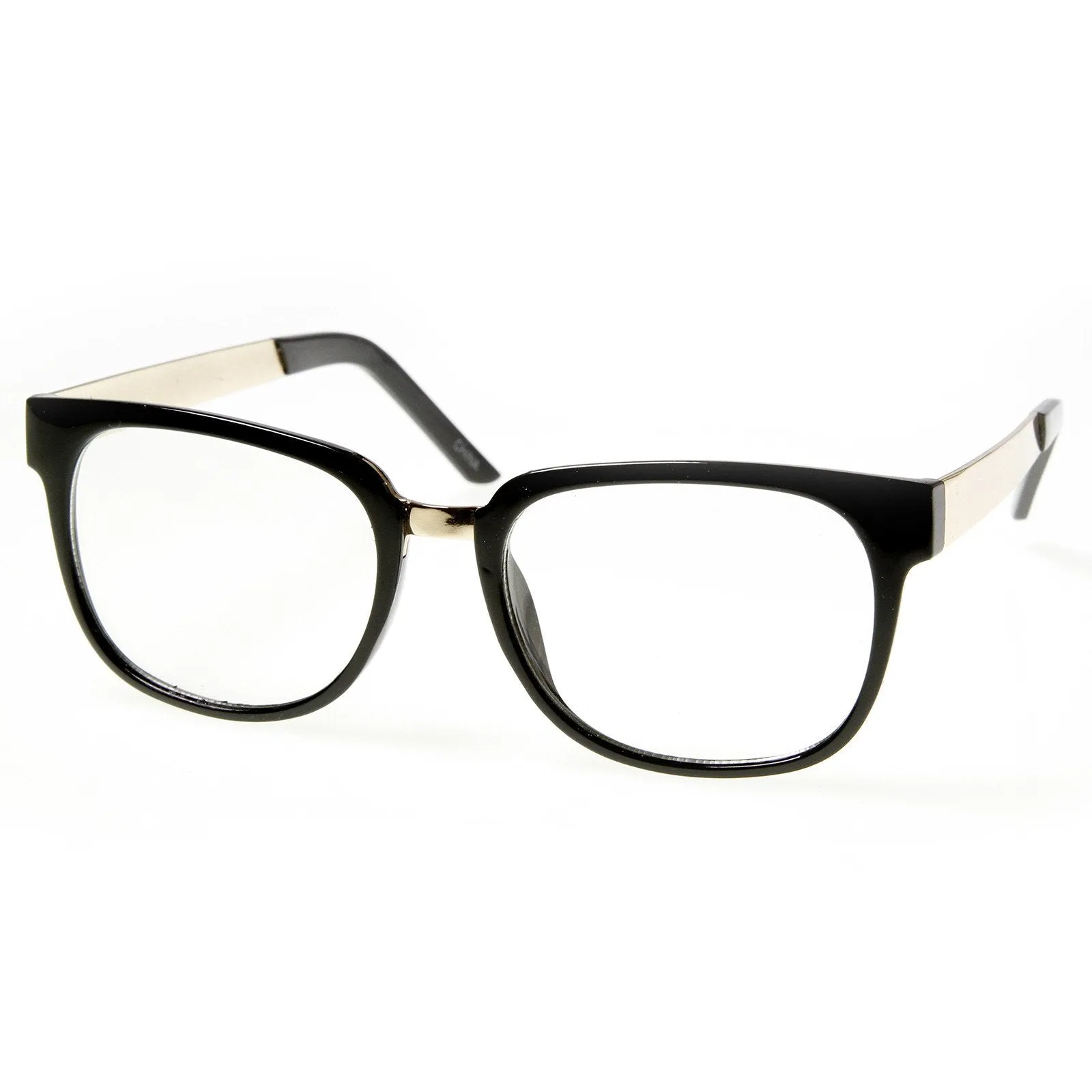 Premium Metal Arm Fashion Square Clear Lens Glasses 8630 sold by ZeroUV product image thumbnail 5