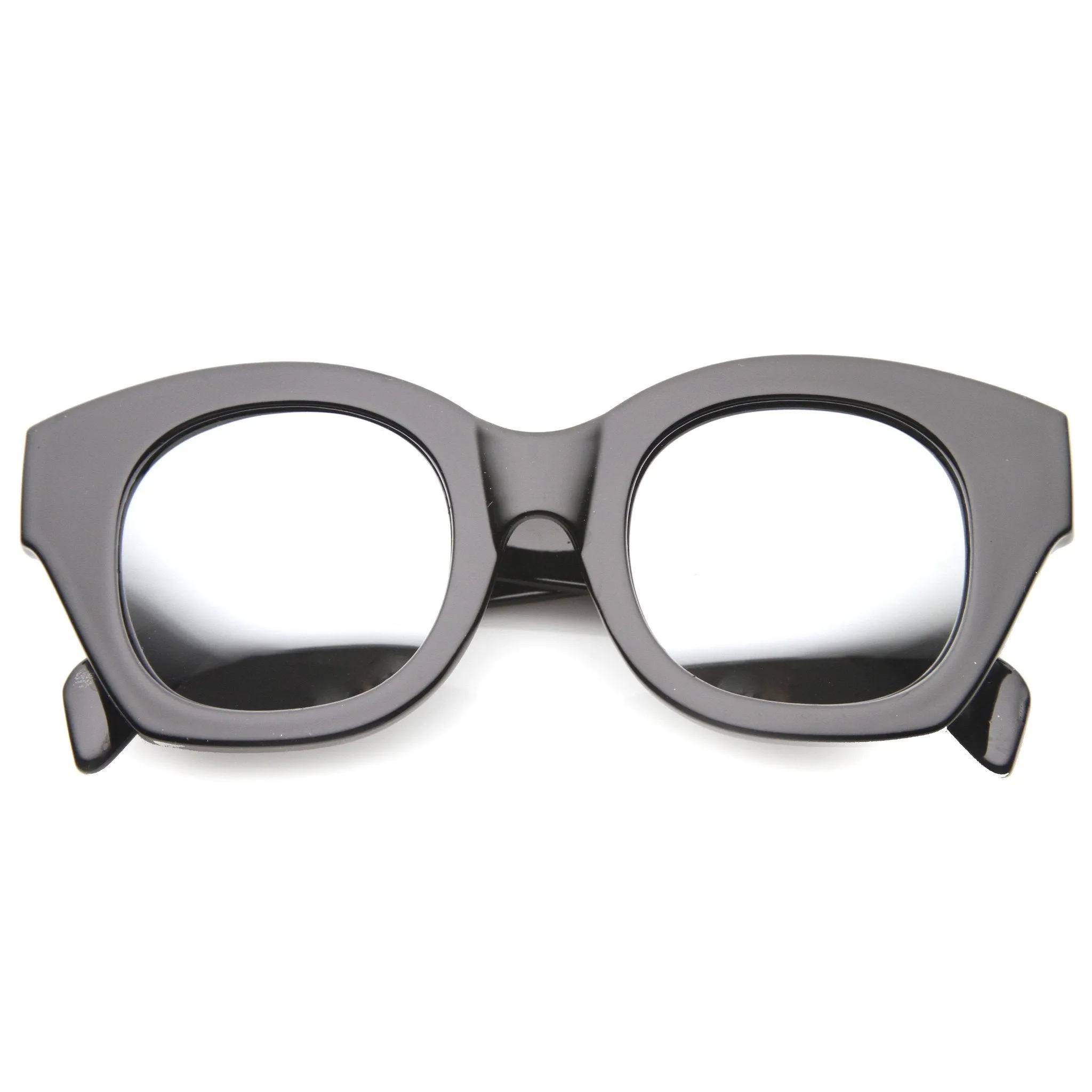 Oversize Indie Bold Frame Mirrored Lens Sunglasses 9983 sold by ZeroUV