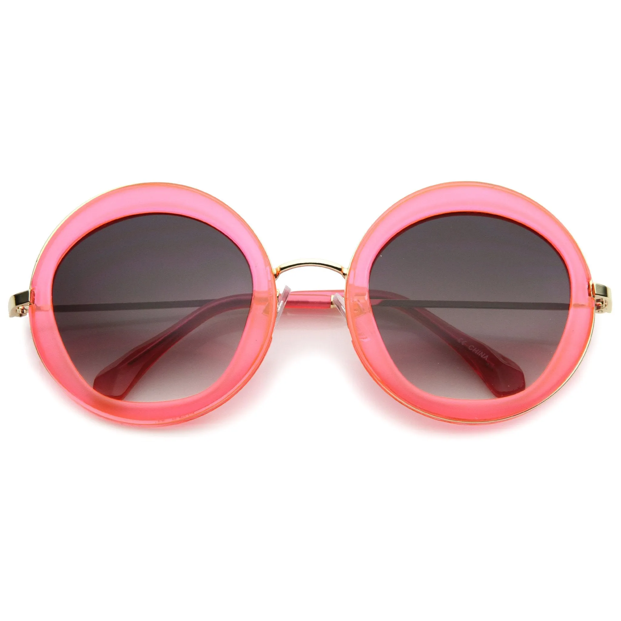 Women's Retro Penta Cut Gradient Lens Sunglasses A135 sold by ZeroUV product image thumbnail 4