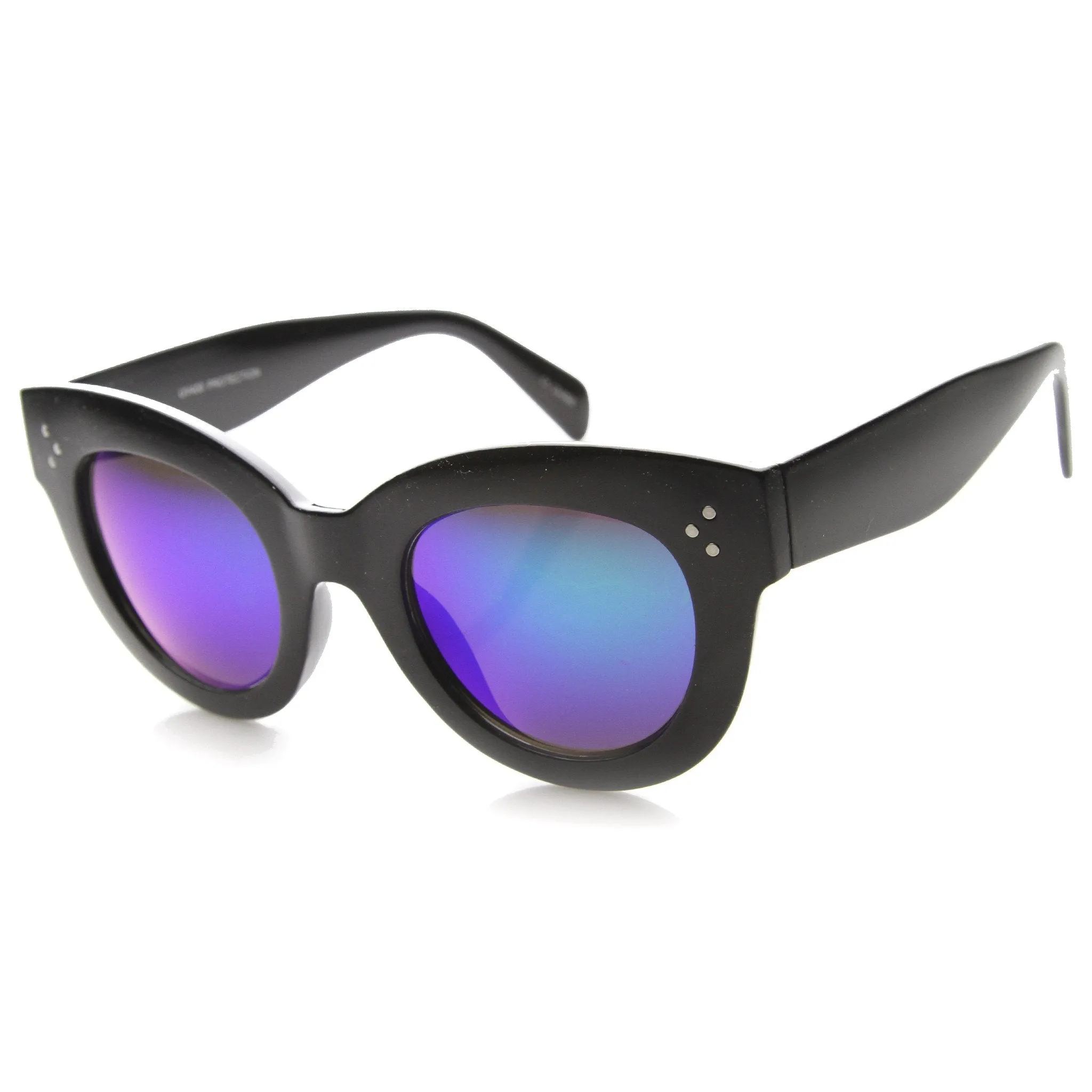 Oversize Women's Cat Eye Mirror Lens Sunglasses 9852 sold by ZeroUV product image thumbnail 2