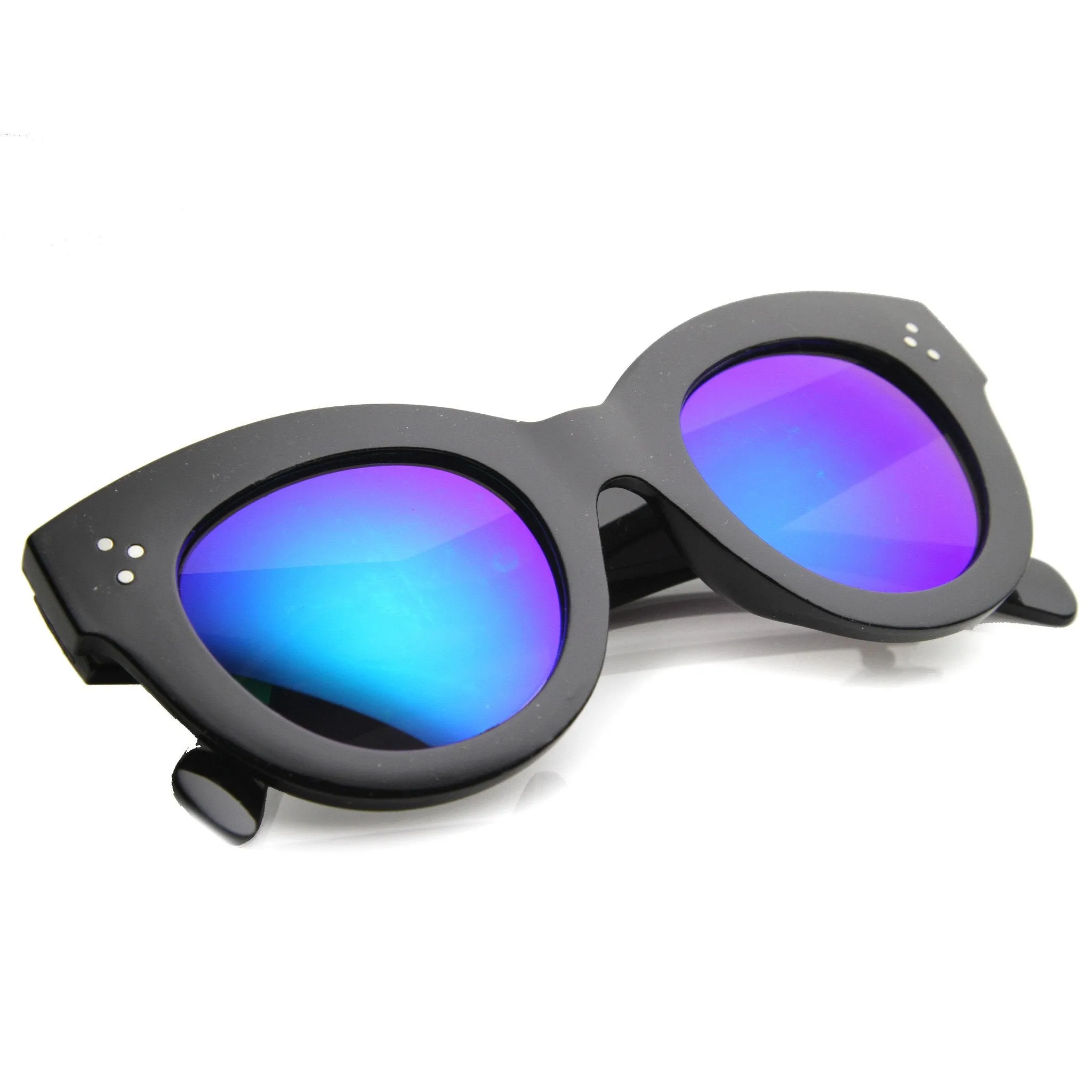 Oversize Women's Cat Eye Mirror Lens Sunglasses 9852 sold by ZeroUV product image thumbnail 4