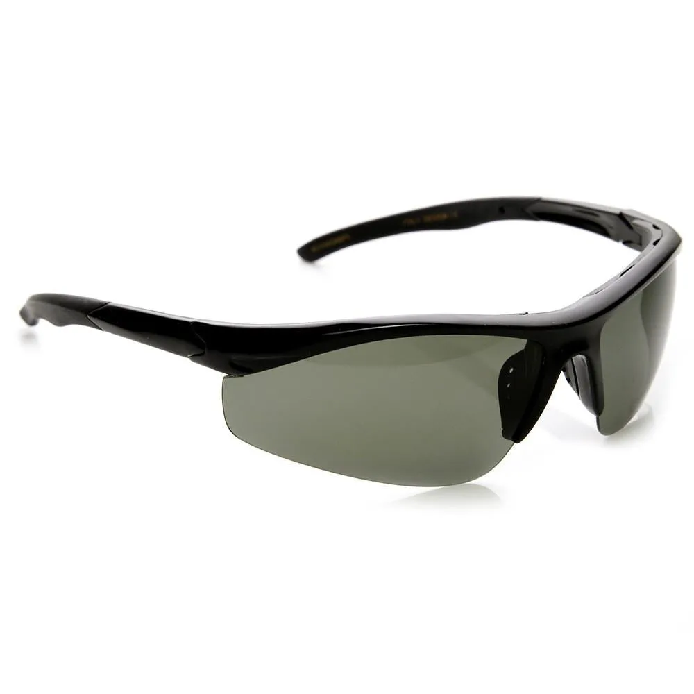 Mens Hard Coated Performance Half Frame Sports Wrap Around Sunglasses 9273 sold by ZeroUV product image thumbnail 4