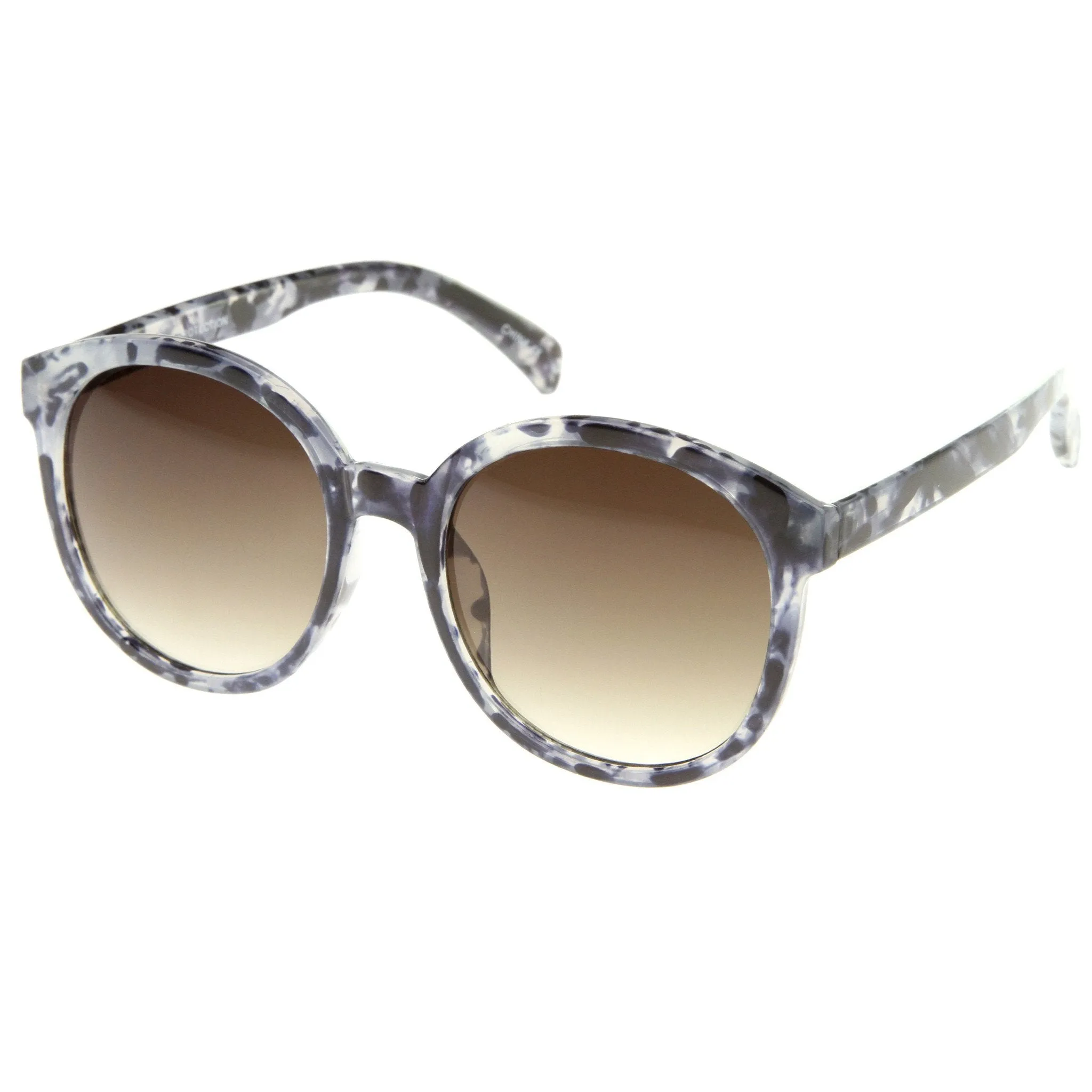 Women's Round Marble Print P3 Sunglasses A054 sold by ZeroUV product image thumbnail 4