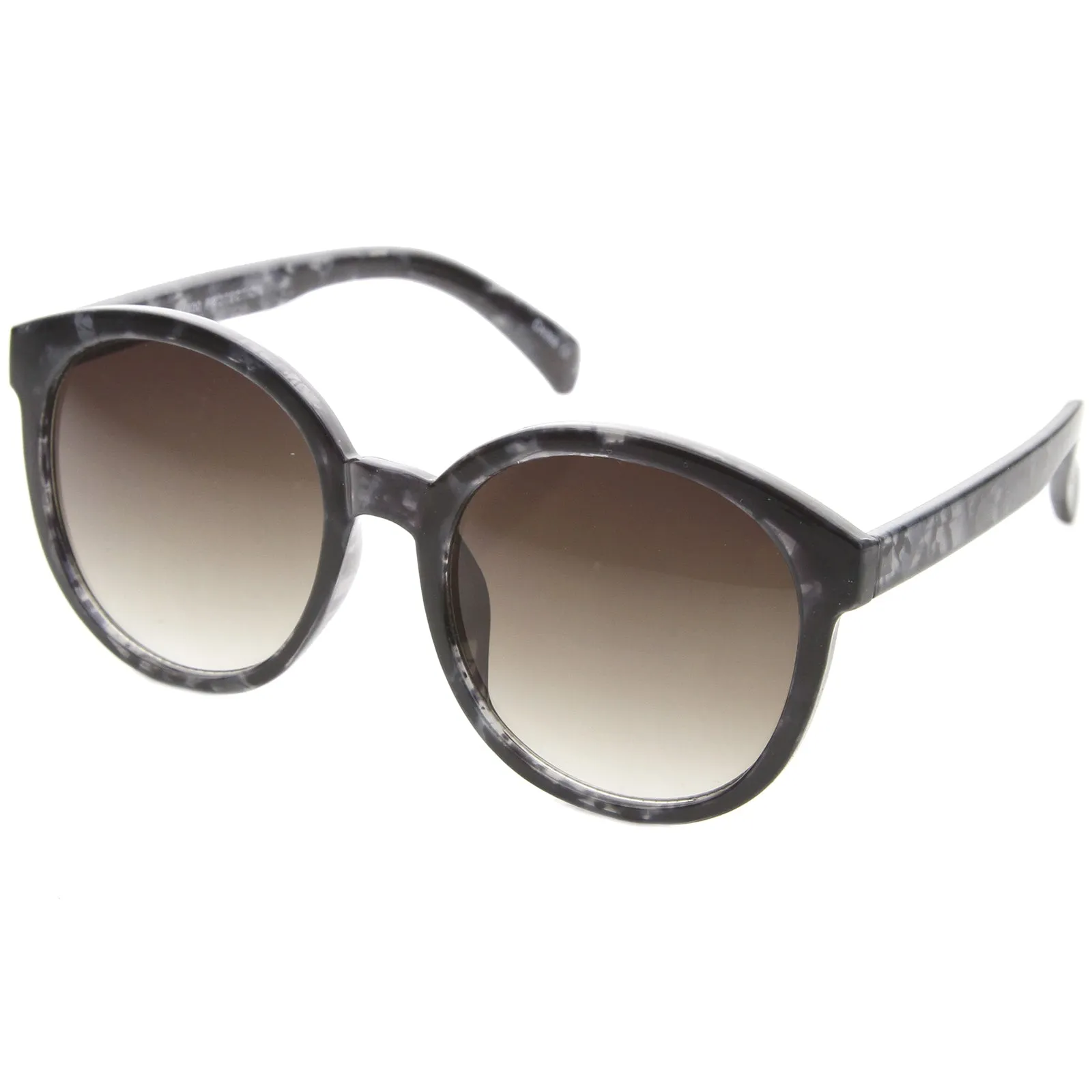 Women's Round Marble Print P3 Sunglasses A054 sold by ZeroUV product image thumbnail 2