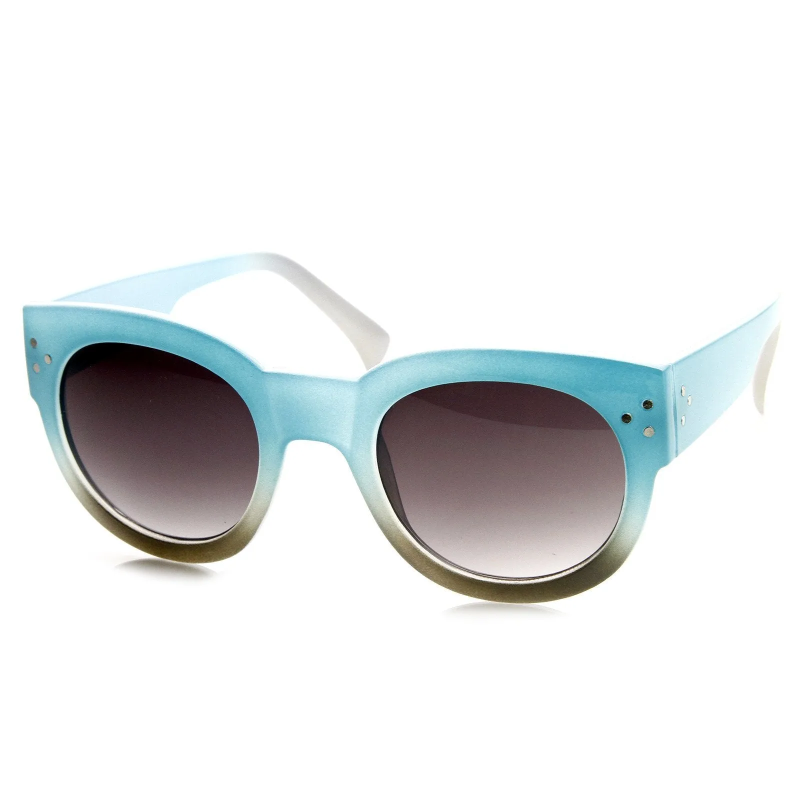 Retro Pool Beach Summer 2 Tone Oversize Sunglasses 8948 sold by ZeroUV product image thumbnail 4