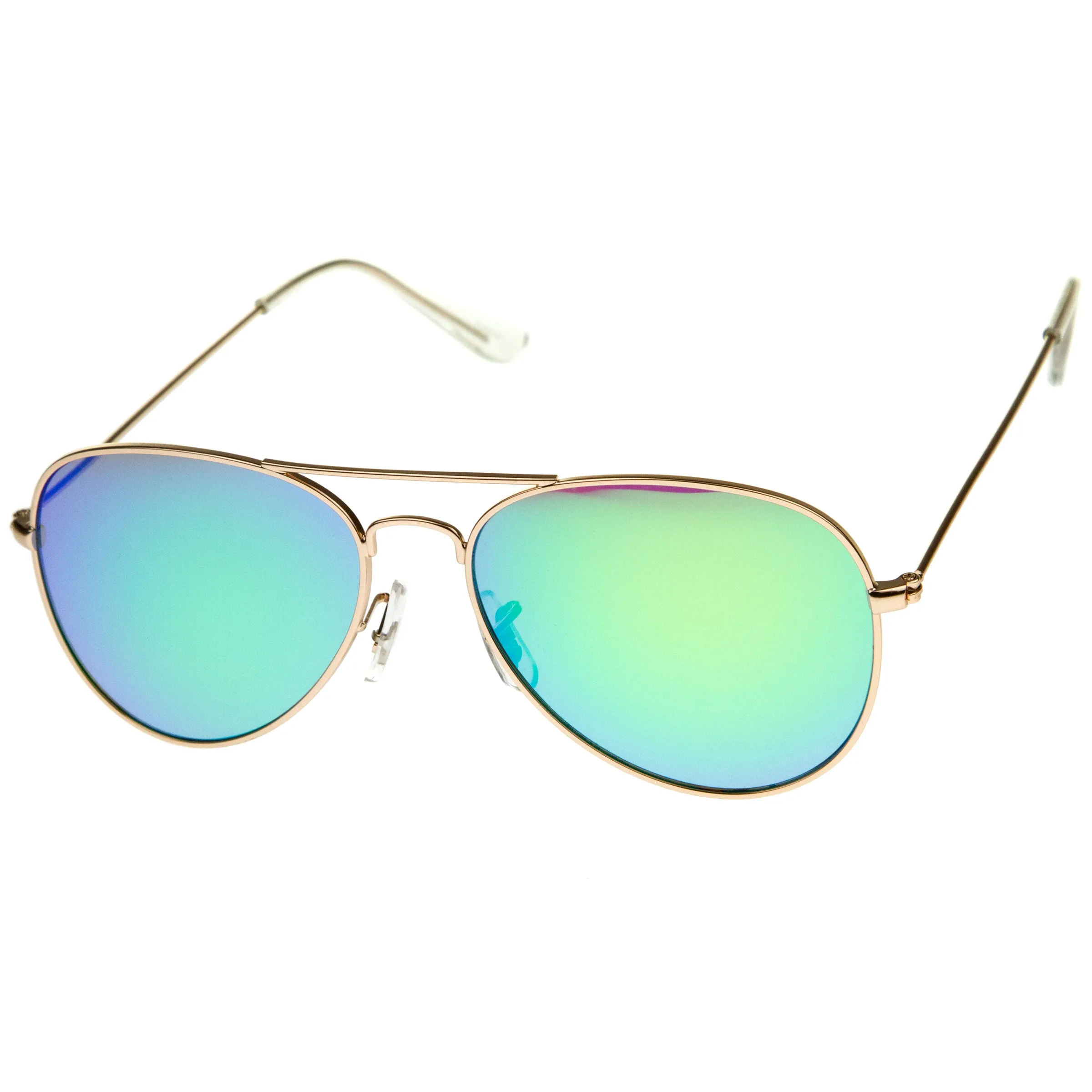 Premium Nickel Plated Frame Multi-Coated Mirror Lens Aviator Sunglasses A284 sold by ZeroUV product image thumbnail 2