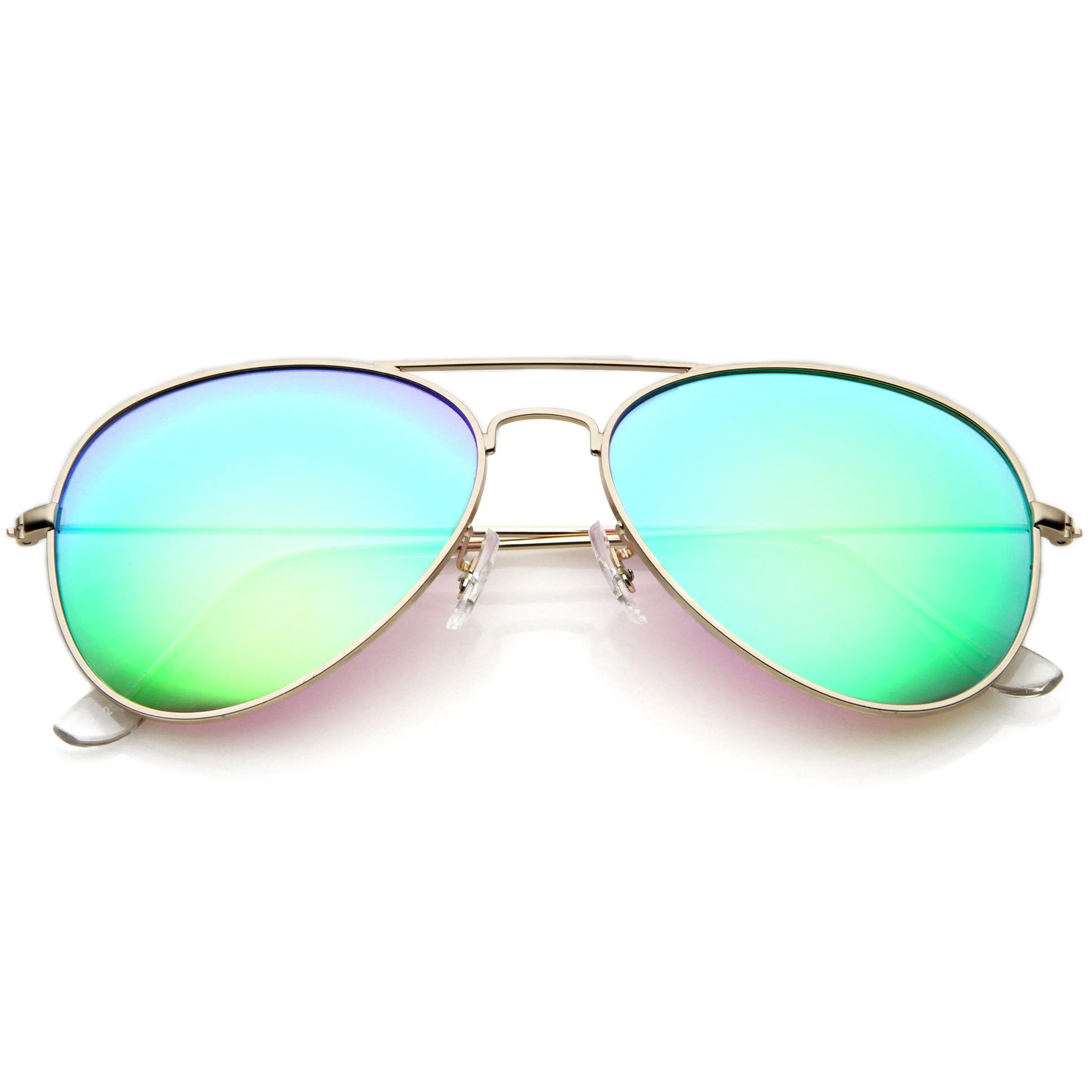Premium Nickel Plated Frame Multi-Coated Mirror Lens Aviator Sunglasses A284 sold by ZeroUV