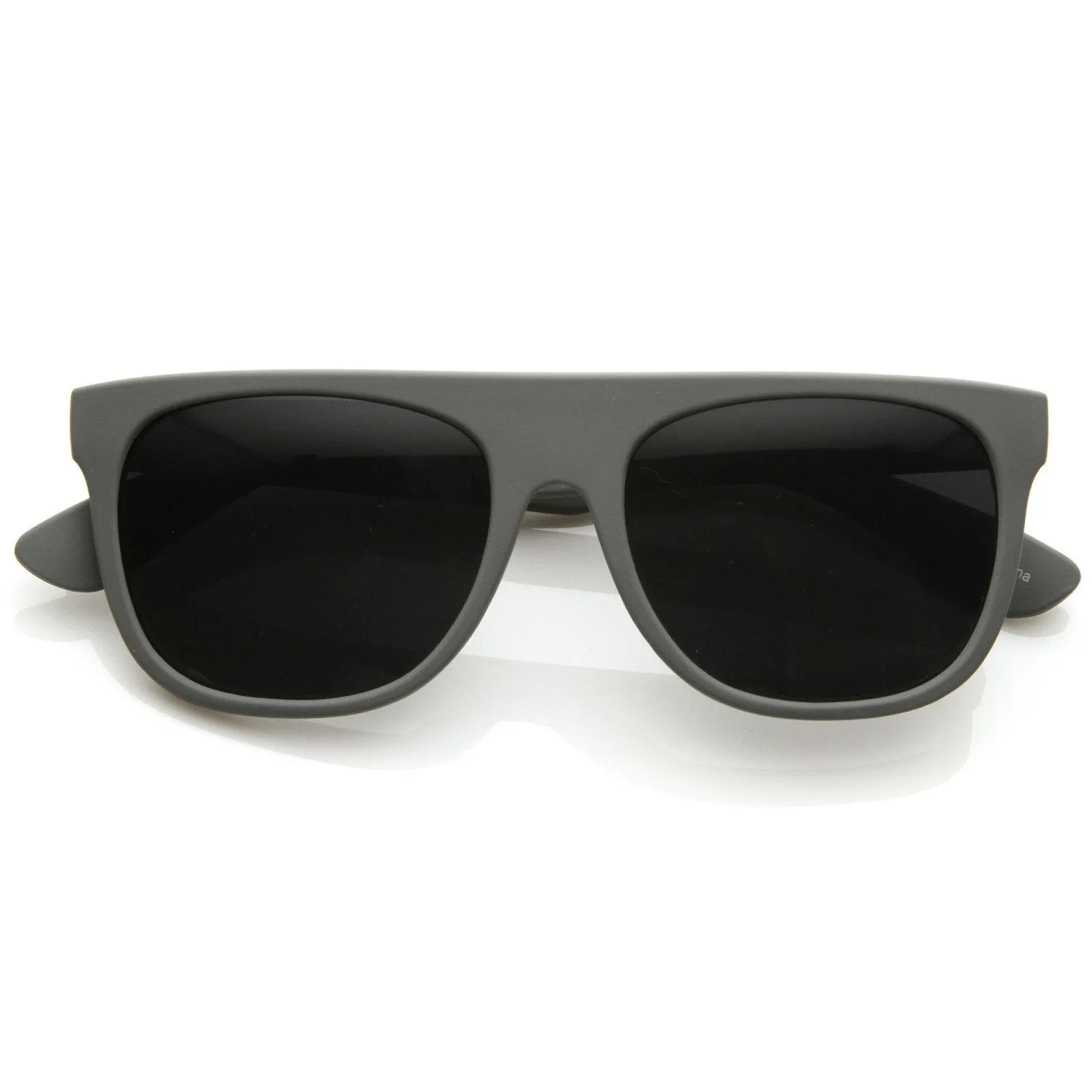 Super Flat Block Top Retro Horned Rim Sunglasses 8066 sold by ZeroUV product image thumbnail 4
