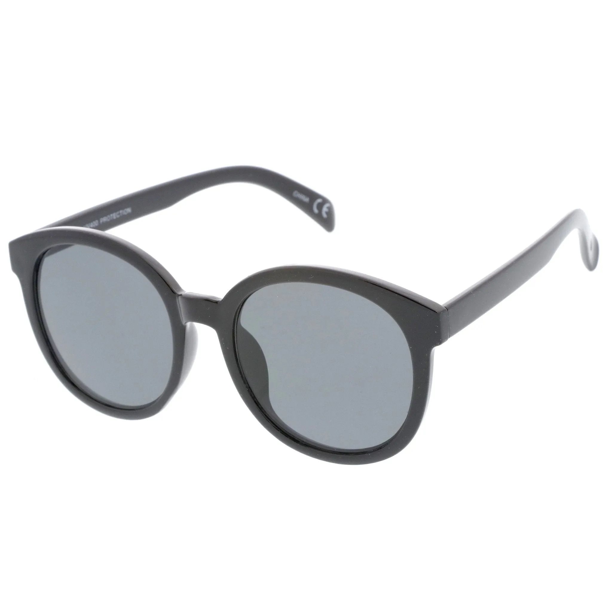 Women's Retro Round Horned Rim Sunglasses A467 sold by ZeroUV product image thumbnail 2
