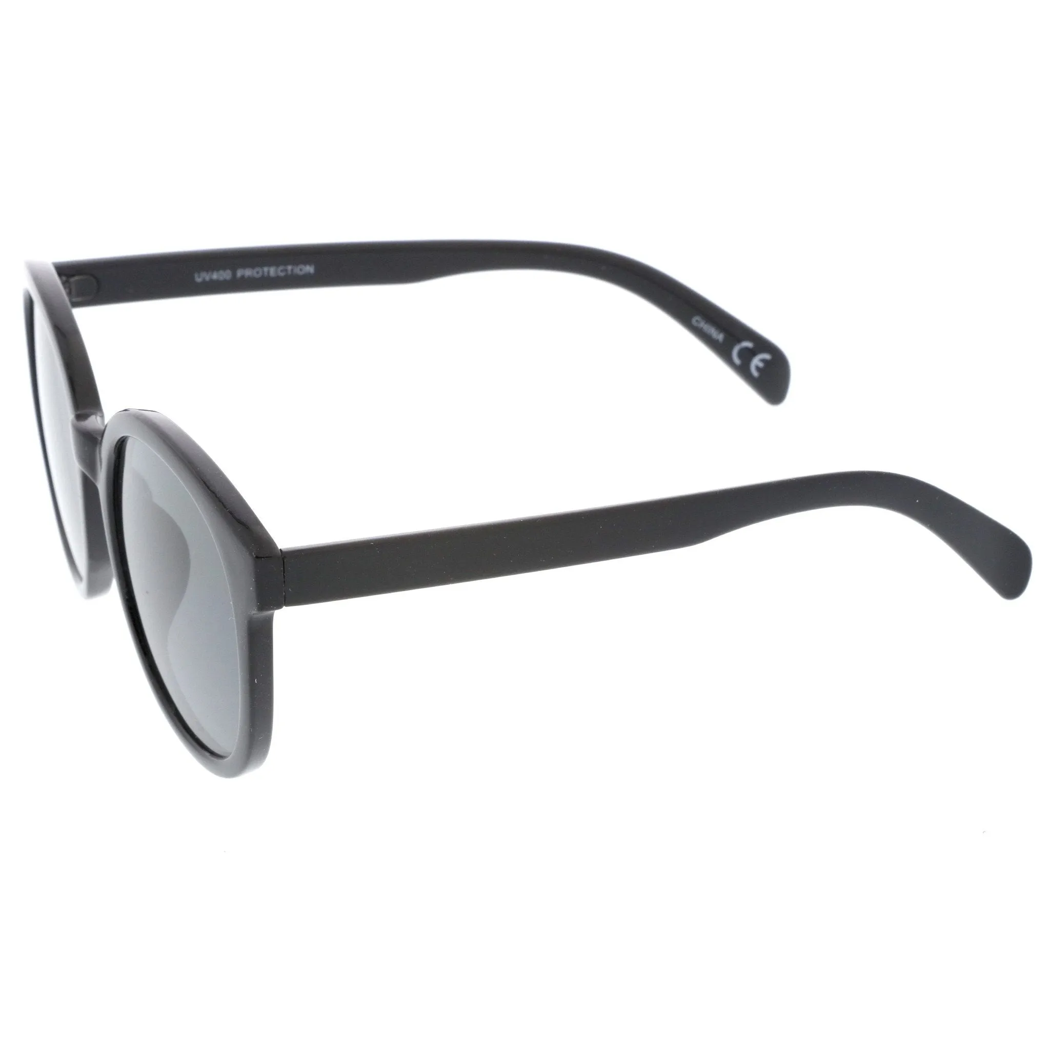 Women's Retro Round Horned Rim Sunglasses A467 sold by ZeroUV product image thumbnail 3