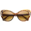 Women's Unique Temple Oversize Cat Eye Sunglasses 9794 sold by ZeroUV