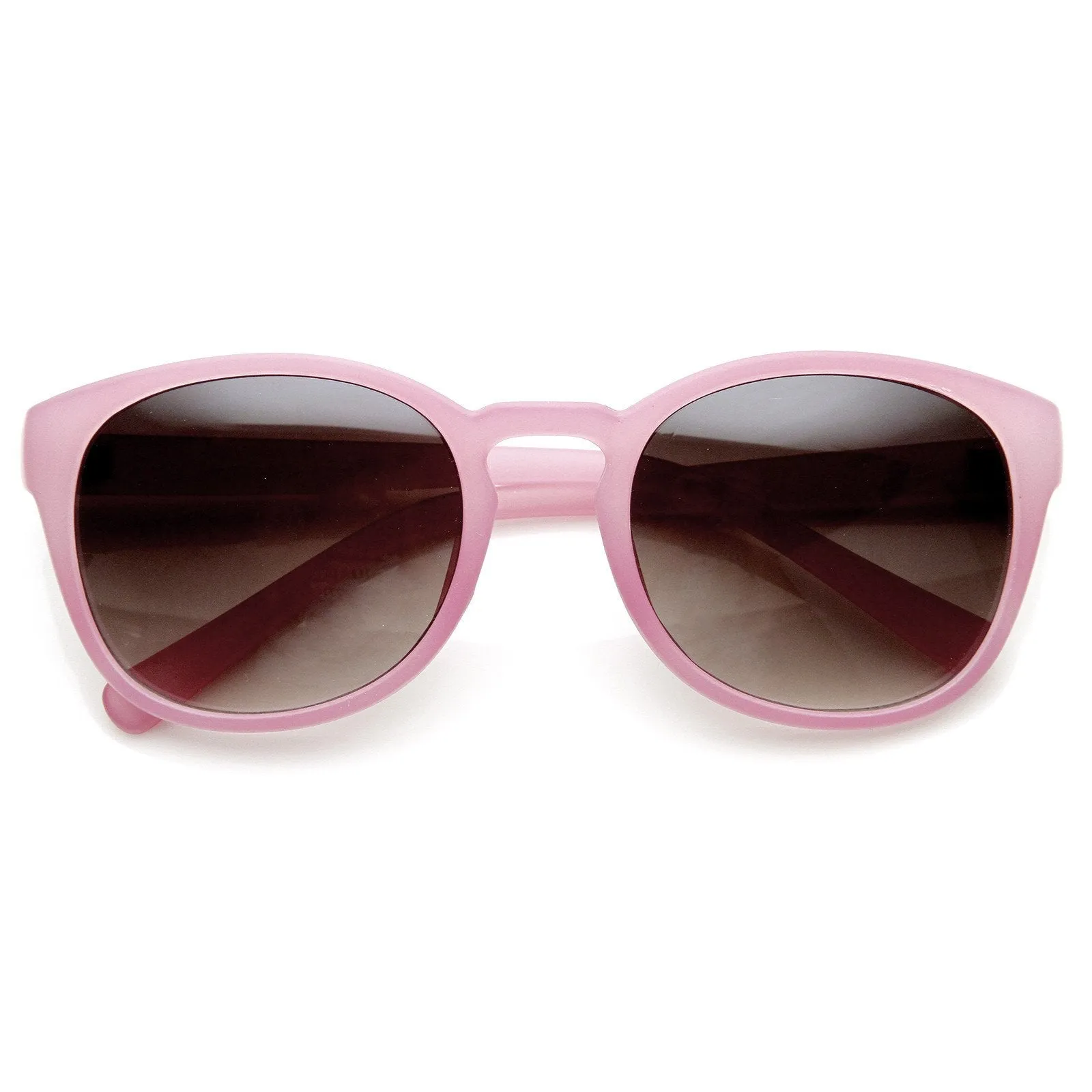 Womens Retro Colorful Pastel P3 Horned Rim Keyhole Sunglasses 9104 sold by ZeroUV product image thumbnail 3