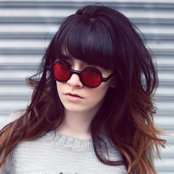 Small Retro Round Lennon Style Color Lens Sunglasses 8631 sold by ZeroUV product image thumbnail 2