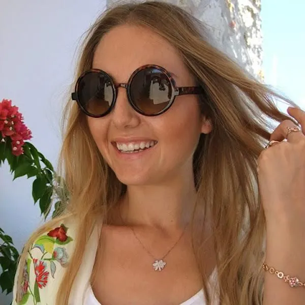 1980's Retro Round Sunglasses Fashion Sunglasses 8754 sold by ZeroUV product image thumbnail 4