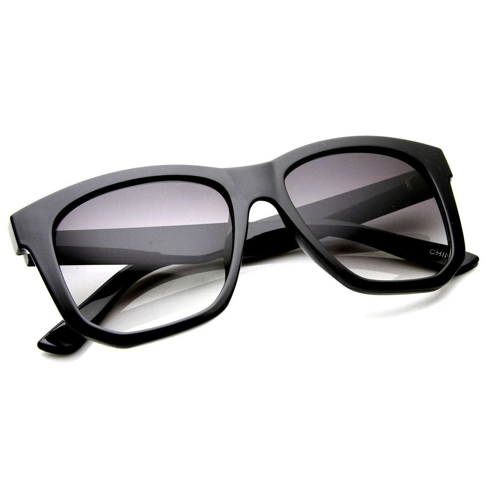 Trendy Thick Frame Fashion Edge Cut Horned Rim Sunglasses 8914 sold by ZeroUV product image thumbnail 5
