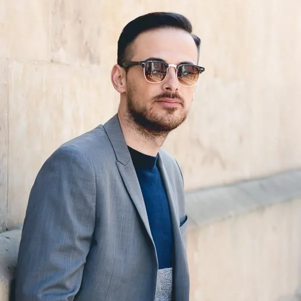 Indie Half Frame Horned Rim Vintage Inspired Sunglasses sold by ZeroUV product image thumbnail 4