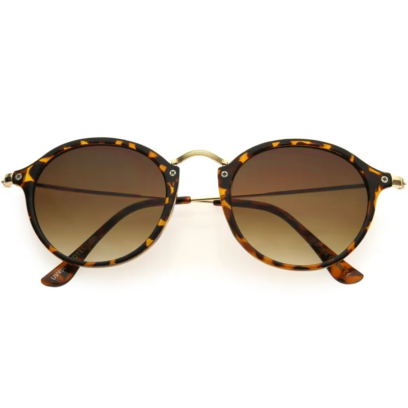 Vintage Dapper Horned Rim Round Sunglasses A195 sold by ZeroUV